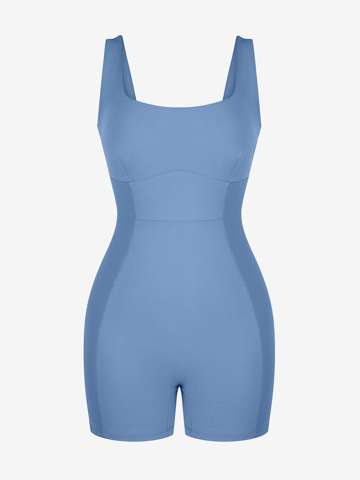 Shapewear Square Neck Strappy Romper - Modefluss