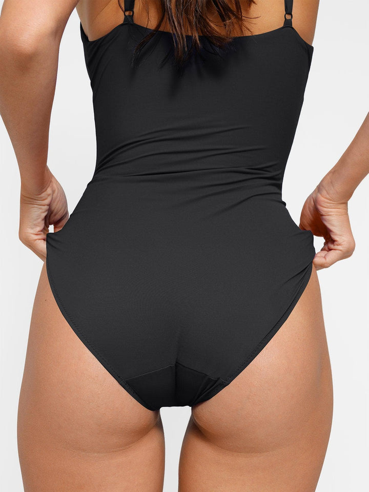 Shapewear Slimming One-Piece Swimsuit Mesh Coverup Set