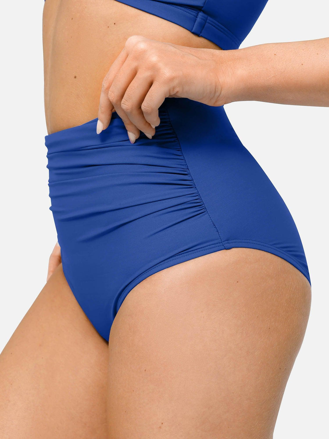Shapewear Ruched High-Waist Sculpting Bikini Bottom - Modefluss