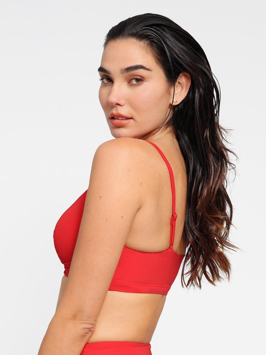 Shapewear Ruched Sculpting Bikini Top and Bottom Set - Modefluss