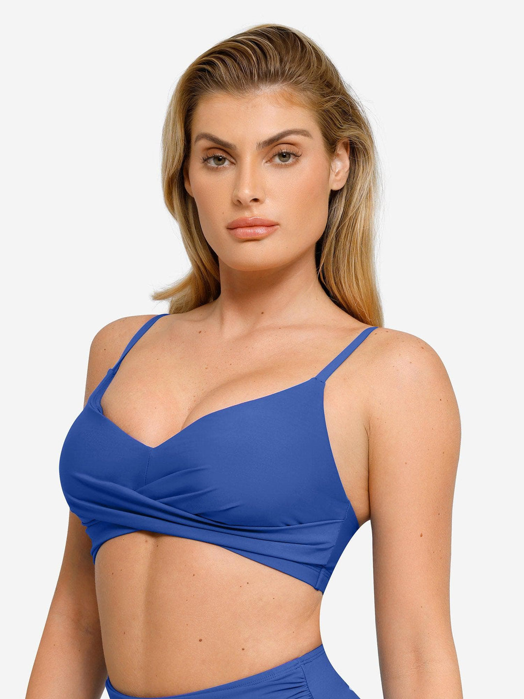 Shapewear Ruched Sculpting Bikini Top and Bottom Set - Modefluss