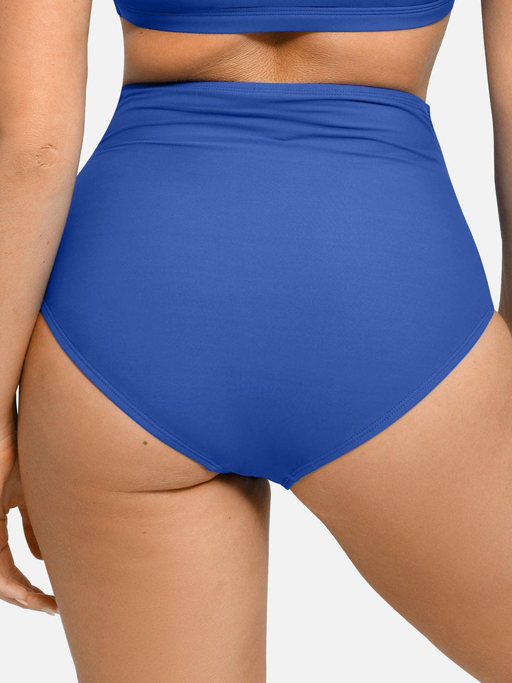 Shapewear Ruched Sculpting Bikini Top and Bottom Set - Modefluss