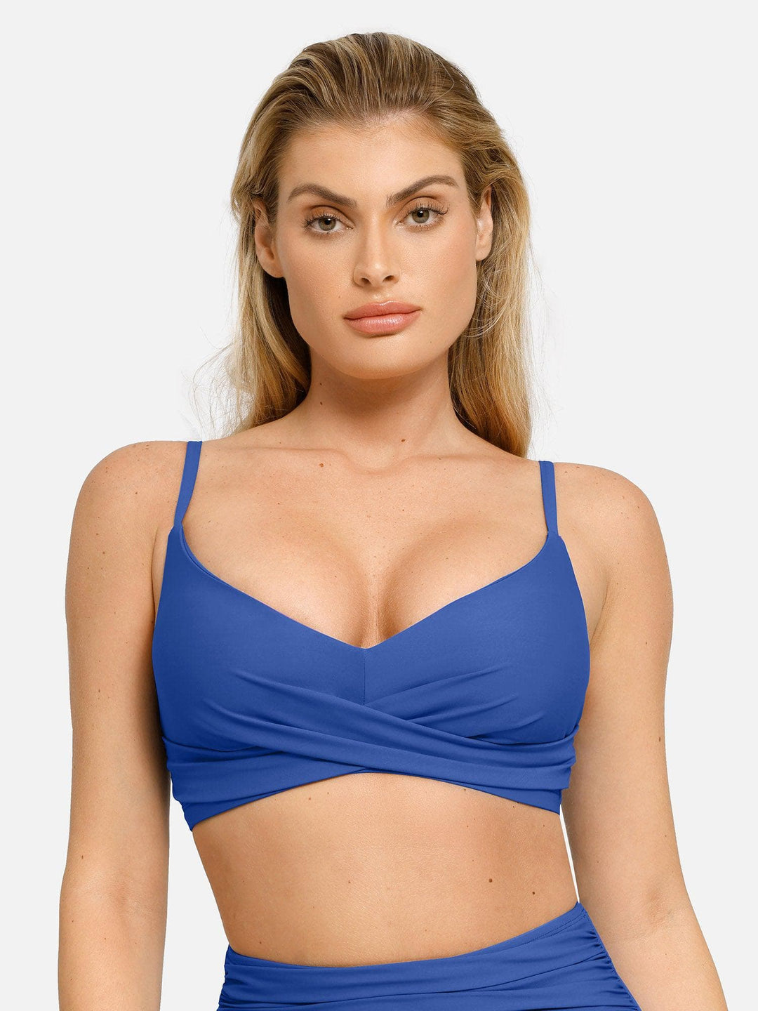 Shapewear Ruched Sculpting Bikini Top and Bottom Set - Modefluss