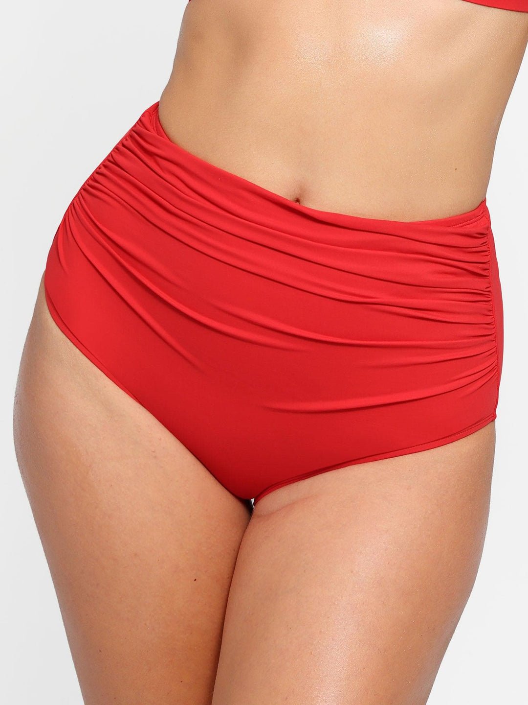 Shapewear Ruched Sculpting Bikini Top and Bottom Set - Modefluss