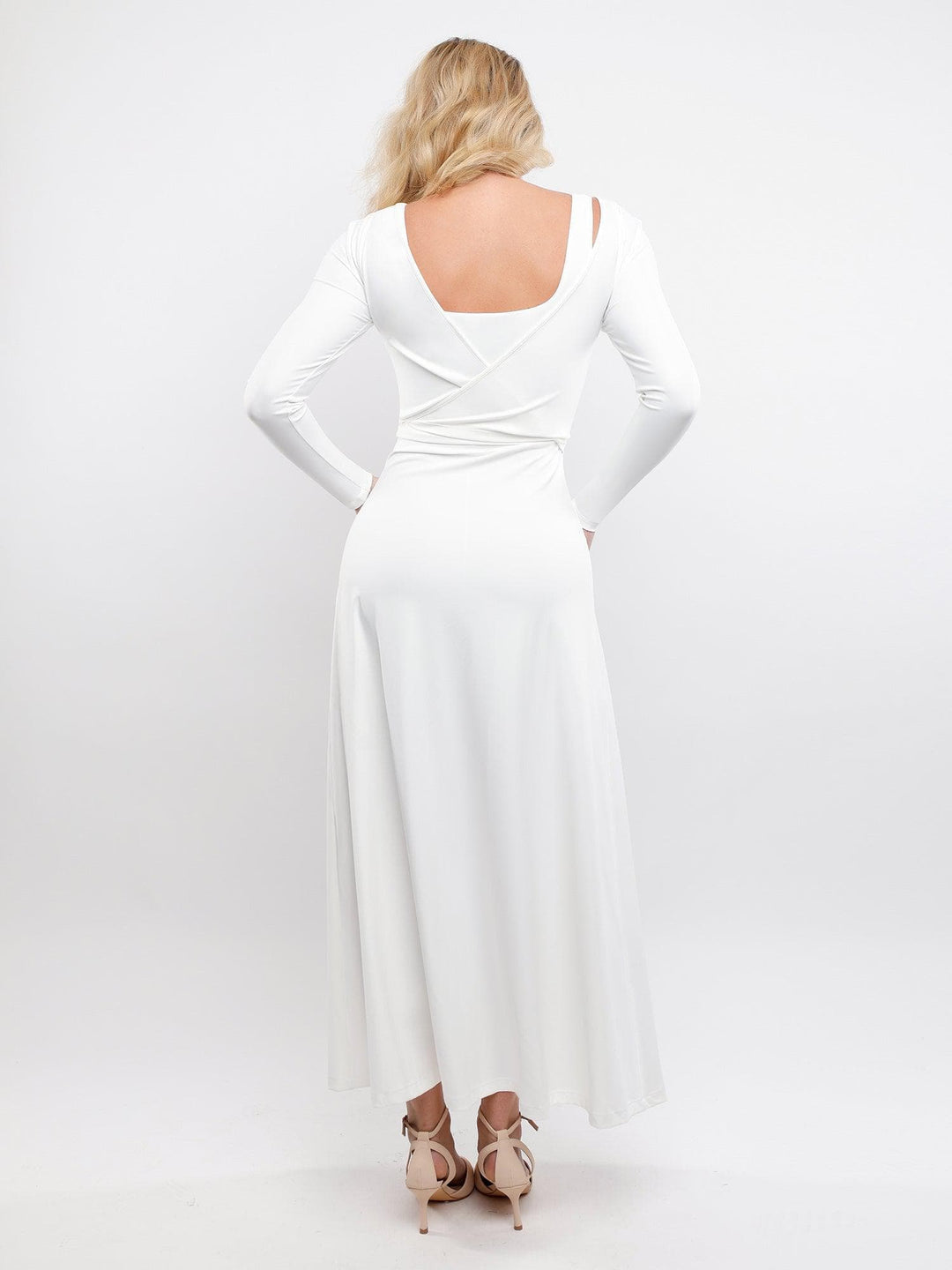Two-Way Long Sleeve Ballet Wrap Cardigan - Modefluss