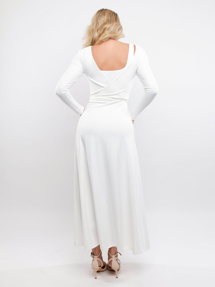 Two-Way Long Sleeve Ballet Wrap Cardigan - Modefluss