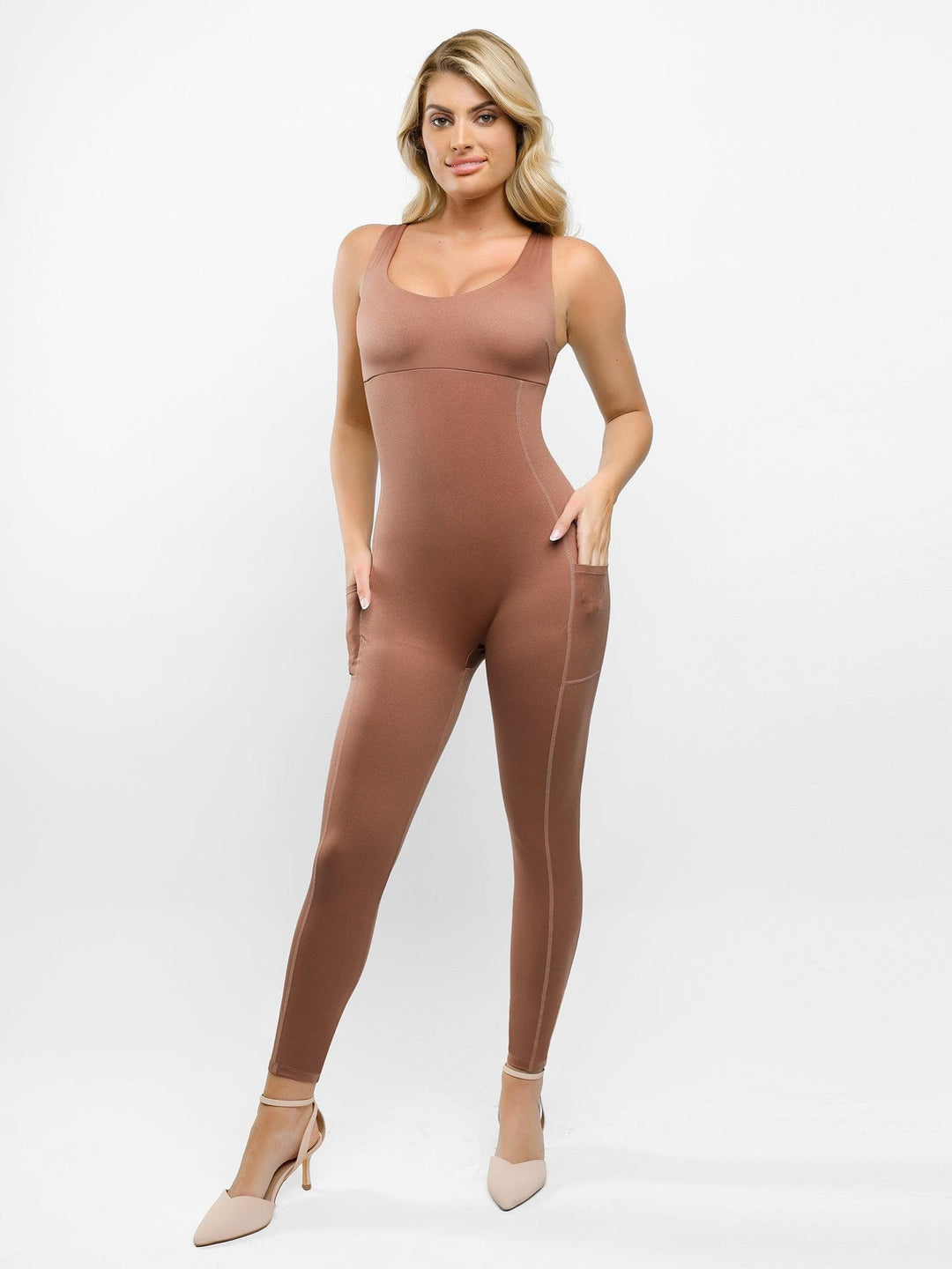 Shapewear U-Neck Thigh Slimming Butt Lift Jumpsuit - Modefluss