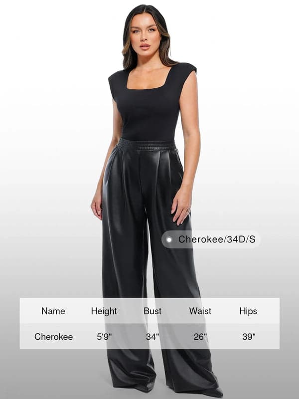 Velvet Wide-Leg Sculpting Trousers - Modefluss