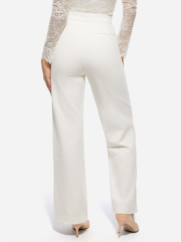 Velvet Wide-Leg Sculpting Trousers - Modefluss