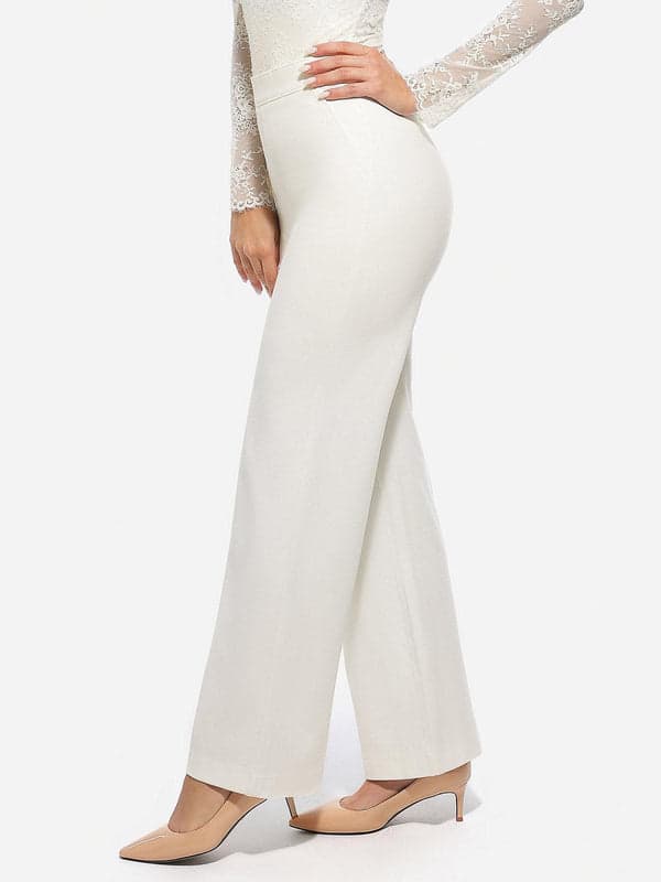 Velvet Wide-Leg Sculpting Trousers - Modefluss