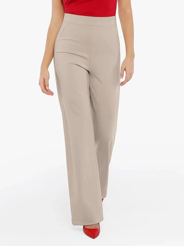 Velvet Wide-Leg Sculpting Trousers - Modefluss