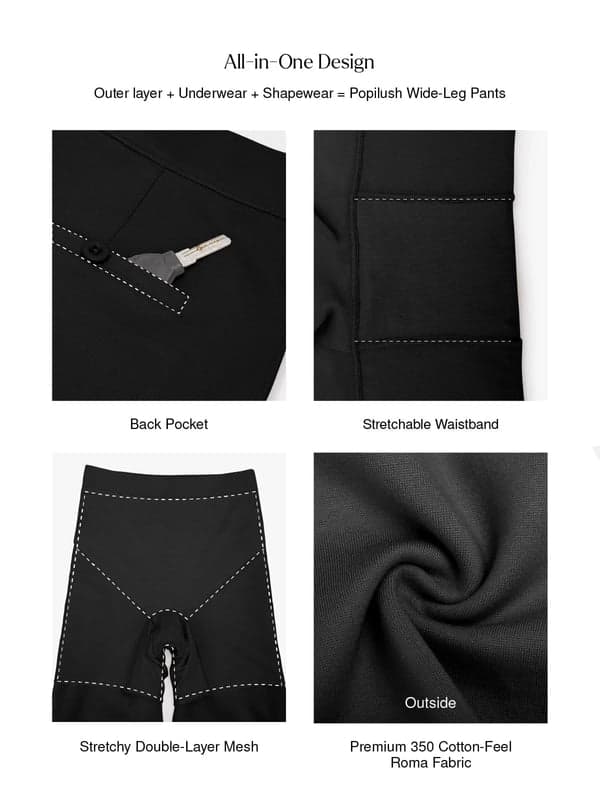 Velvet Wide-Leg Sculpting Trousers - Modefluss