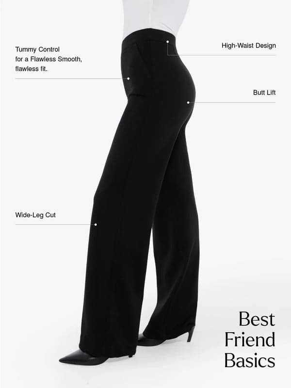 Velvet Wide-Leg Sculpting Trousers - Modefluss