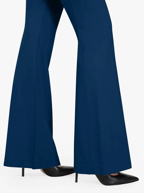 Velvet Wide-Leg Sculpting Trousers - Modefluss