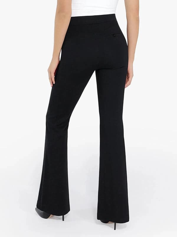 Velvet Wide-Leg Sculpting Trousers - Modefluss