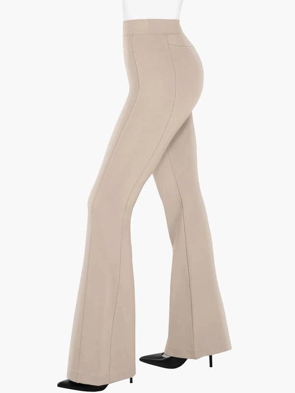 Velvet Wide-Leg Sculpting Trousers - Modefluss