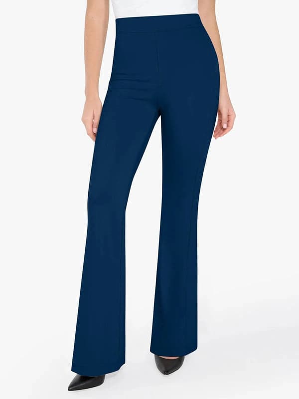Velvet Wide-Leg Sculpting Trousers - Modefluss