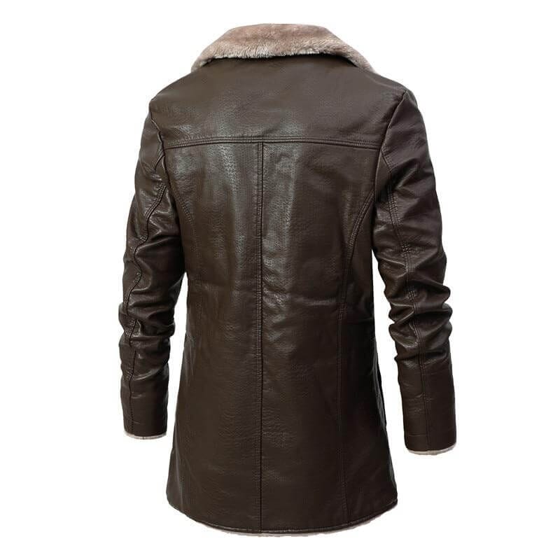 Tom™ - Vintage-Winterjacke aus weichem Kunstleder
