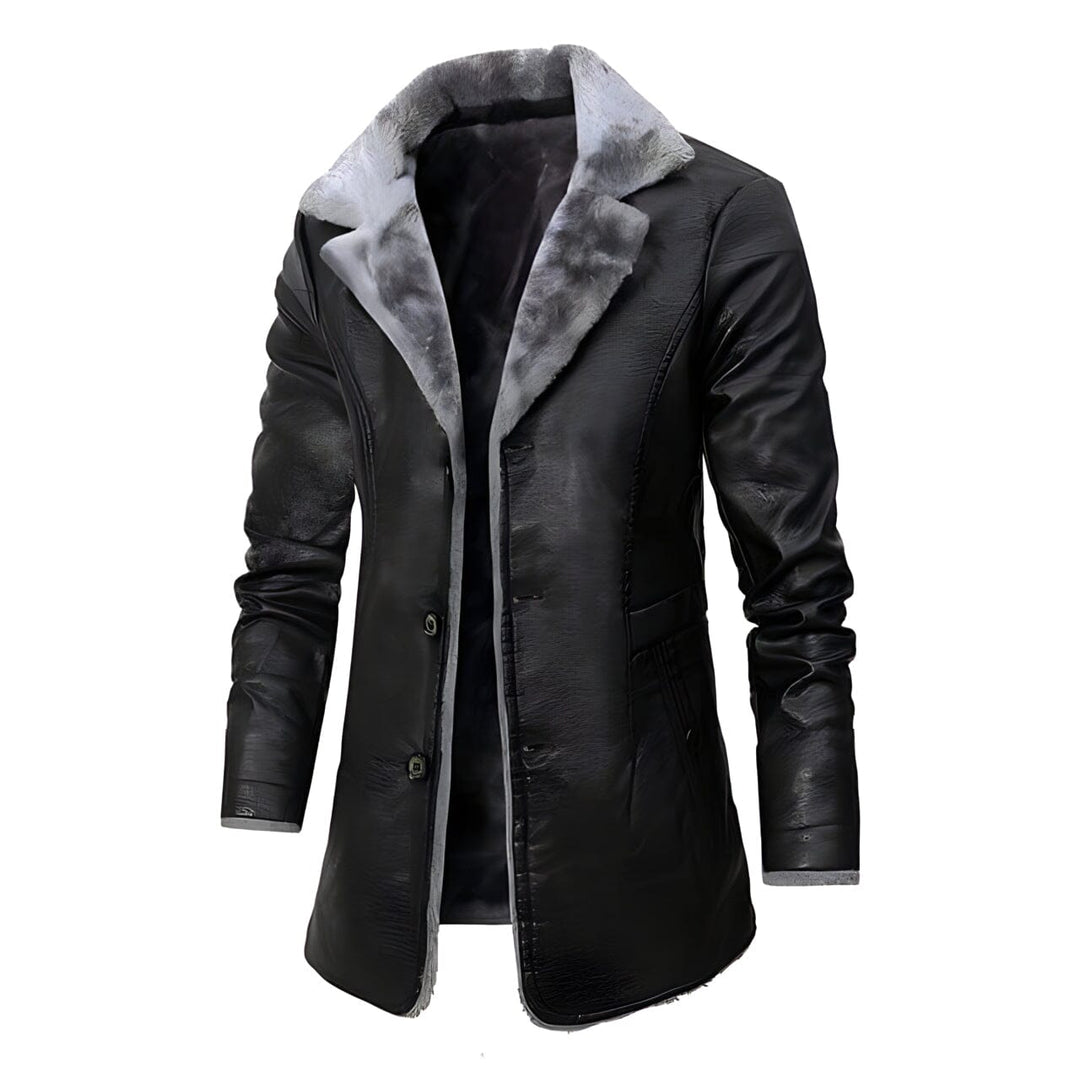 Tom™ - Vintage-Winterjacke aus weichem Kunstleder