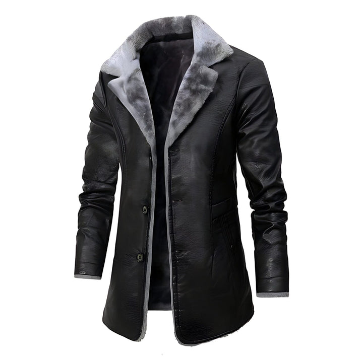 Tom™ - Vintage-Winterjacke aus weichem Kunstleder