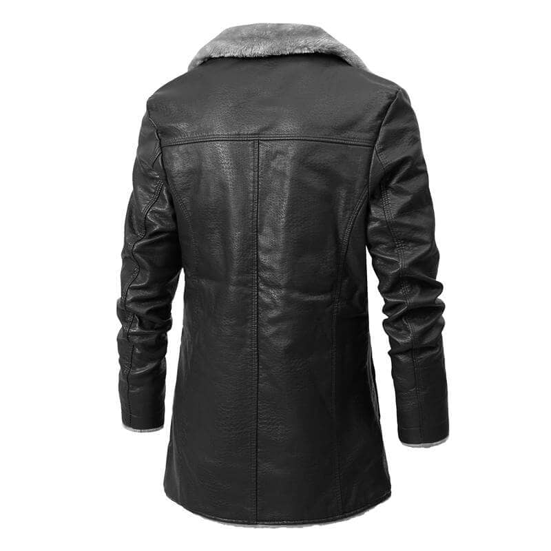 Tom™ - Vintage-Winterjacke aus weichem Kunstleder
