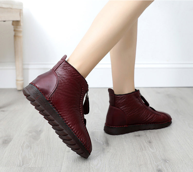 Rosie™ - Weiche, warme Winterstiefel aus veganem Leder