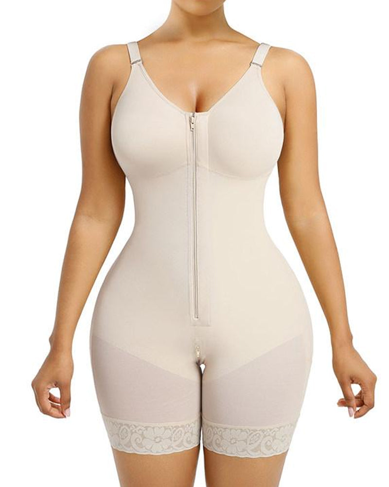 Tummy Control Butt Lifter Shaper with Zipper Crotch Fajas Colombianas Shapewear