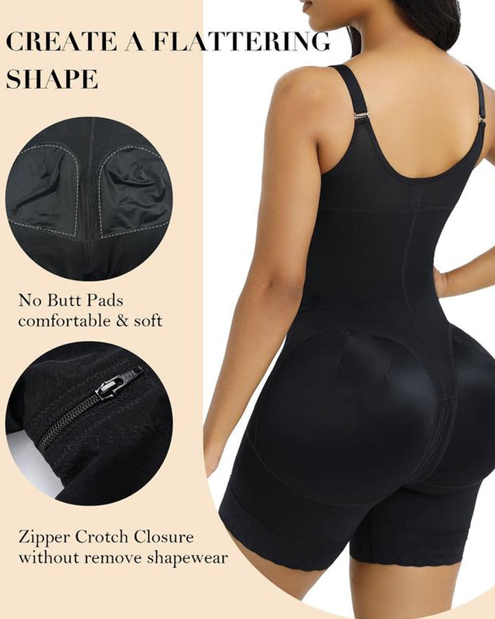 Tummy Control Butt Lifter Shaper with Zipper Crotch Fajas Colombianas Shapewear