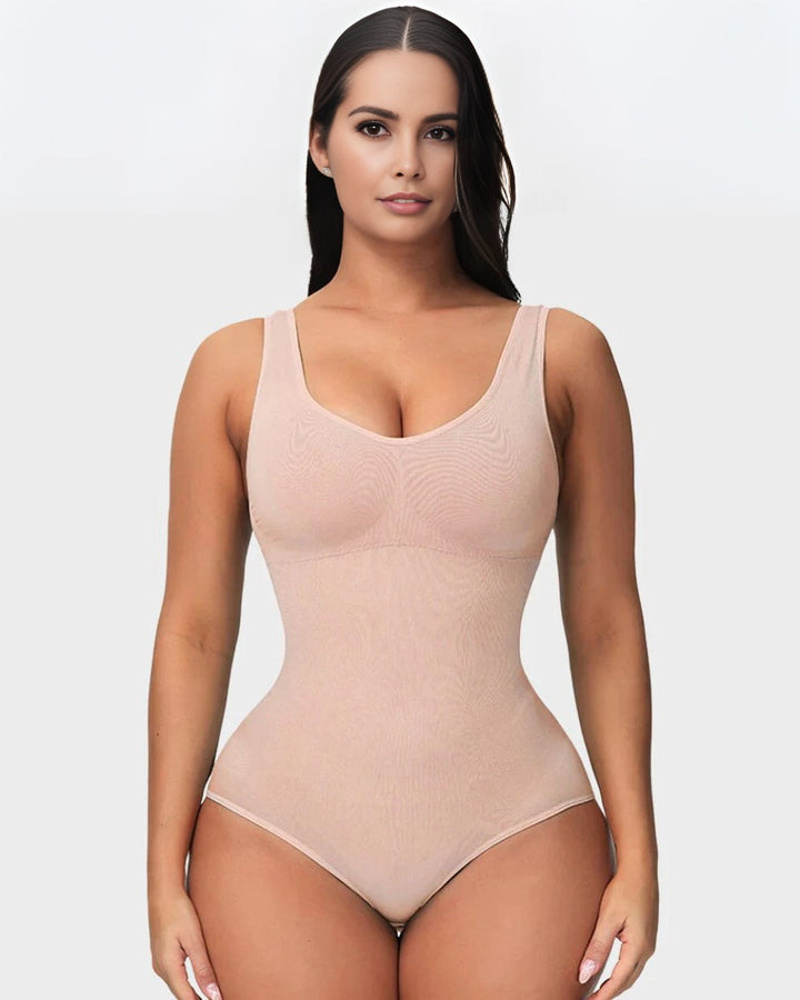 Smoothing Seamless Tank Top Bodysuit Tummy Control Shapewear