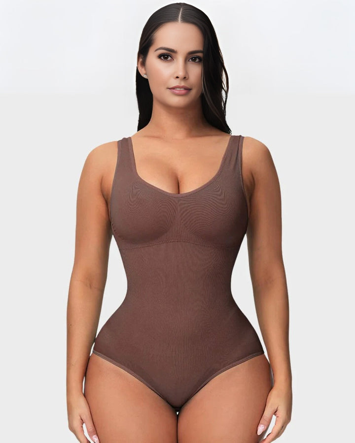 Smoothing Seamless Tank Top Bodysuit Tummy Control Shapewear