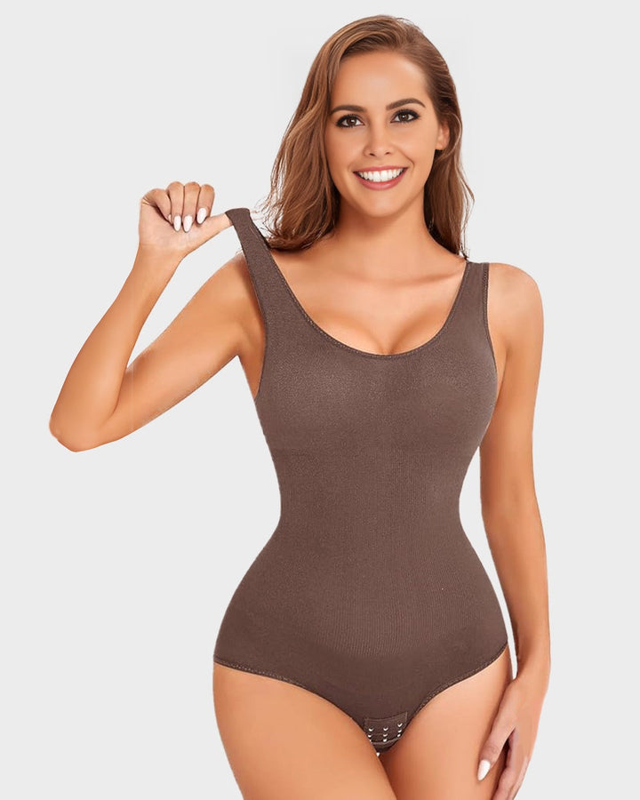 Smoothing Seamless Tank Top Bodysuit Tummy Control Shapewear