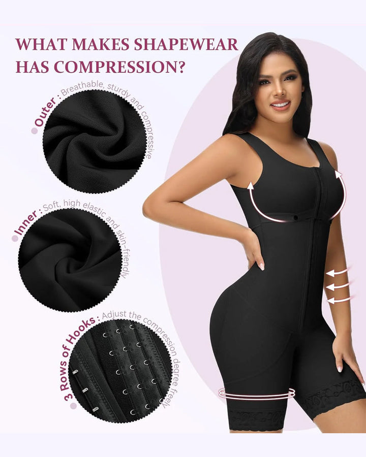 Woobilly® Double Compression Tummy Control Shapewear With Bra