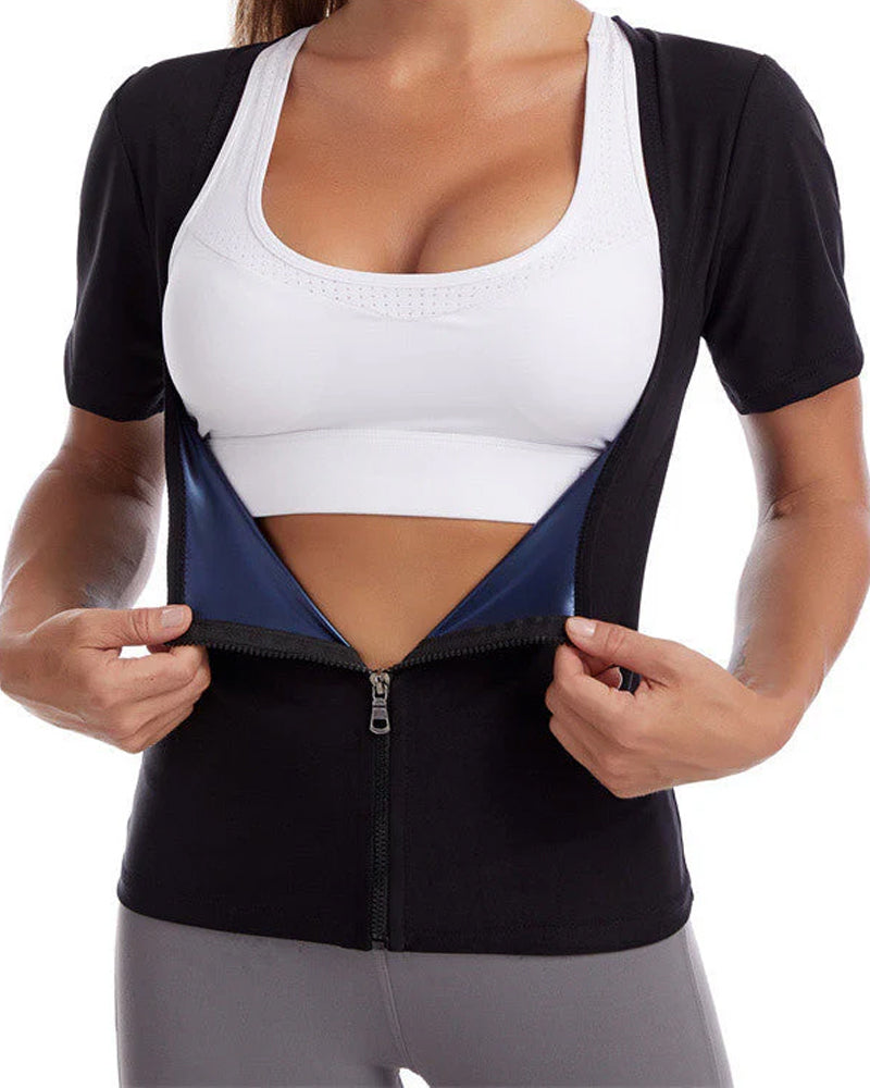 Intense Sweat-Wicking Zip-Up Top