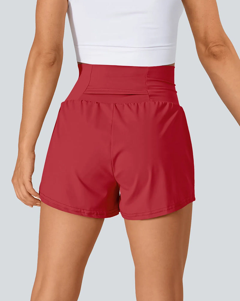 Super High Waisted 2-in-1 Workout Shorts 5'' for Women