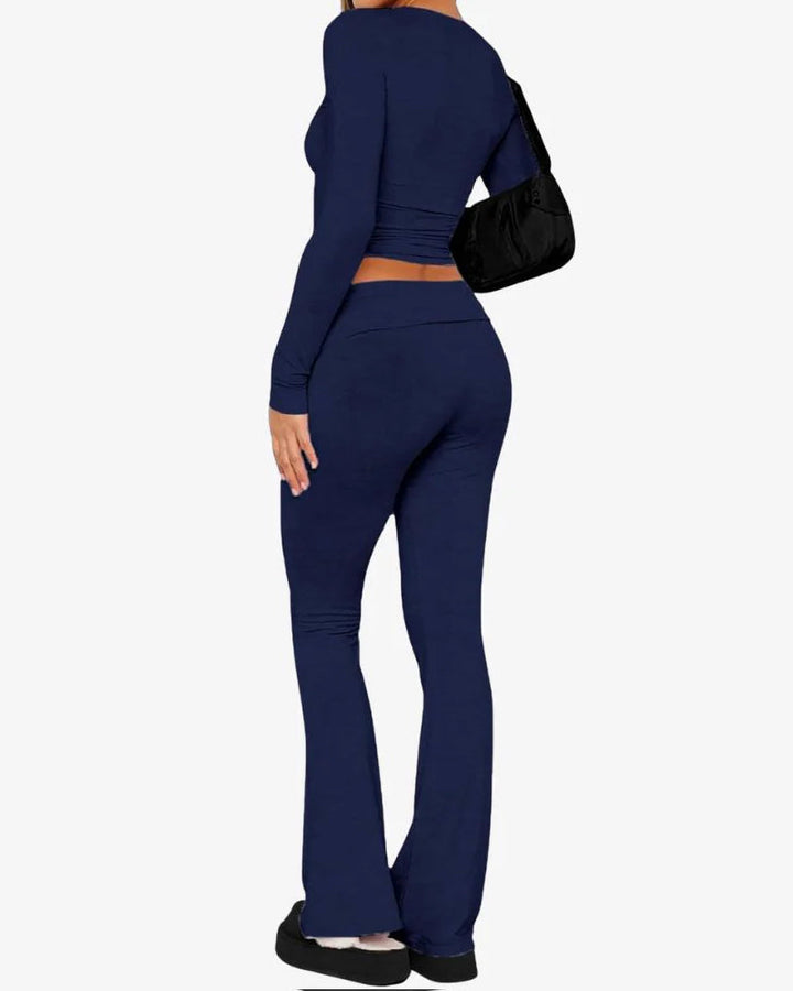 Long Sleeve Cotton Jersey Lounge Set