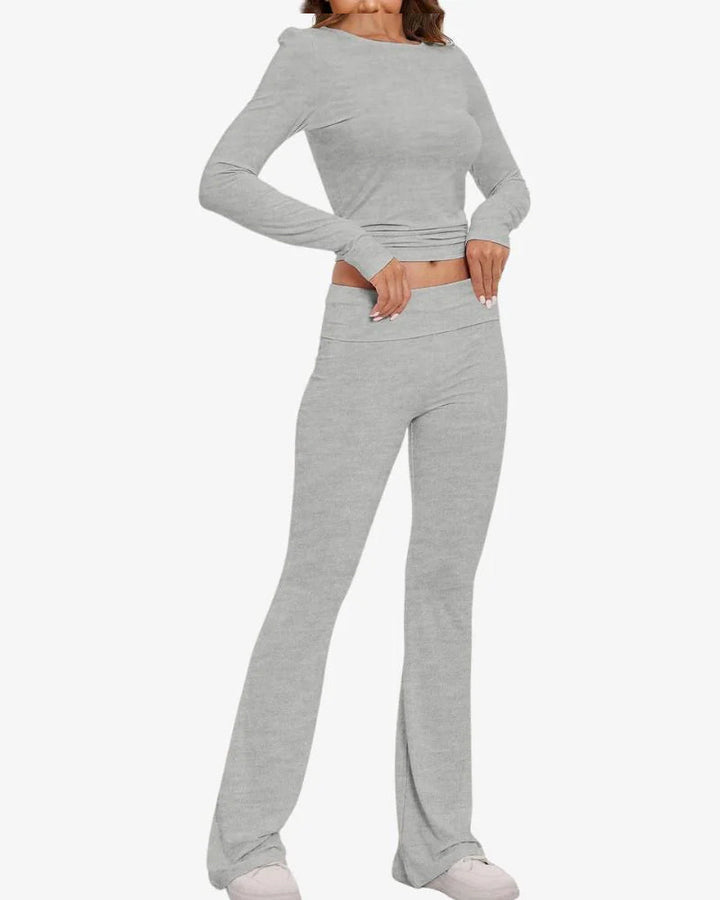 Long Sleeve Cotton Jersey Lounge Set
