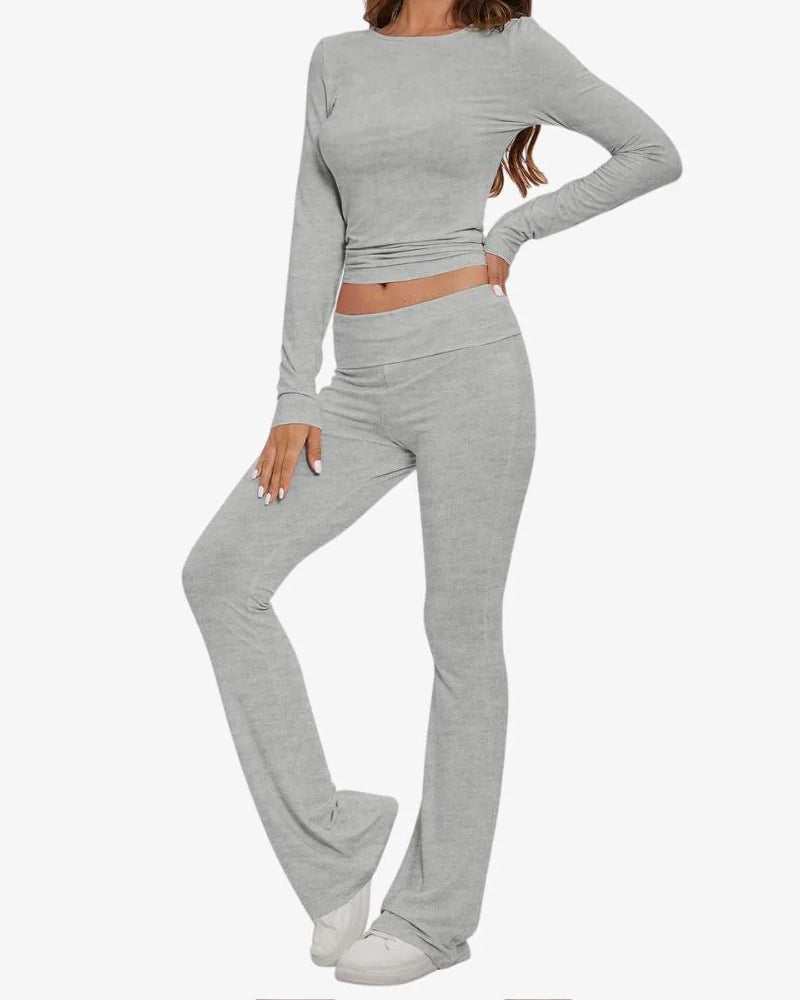 Long Sleeve Cotton Jersey Lounge Set