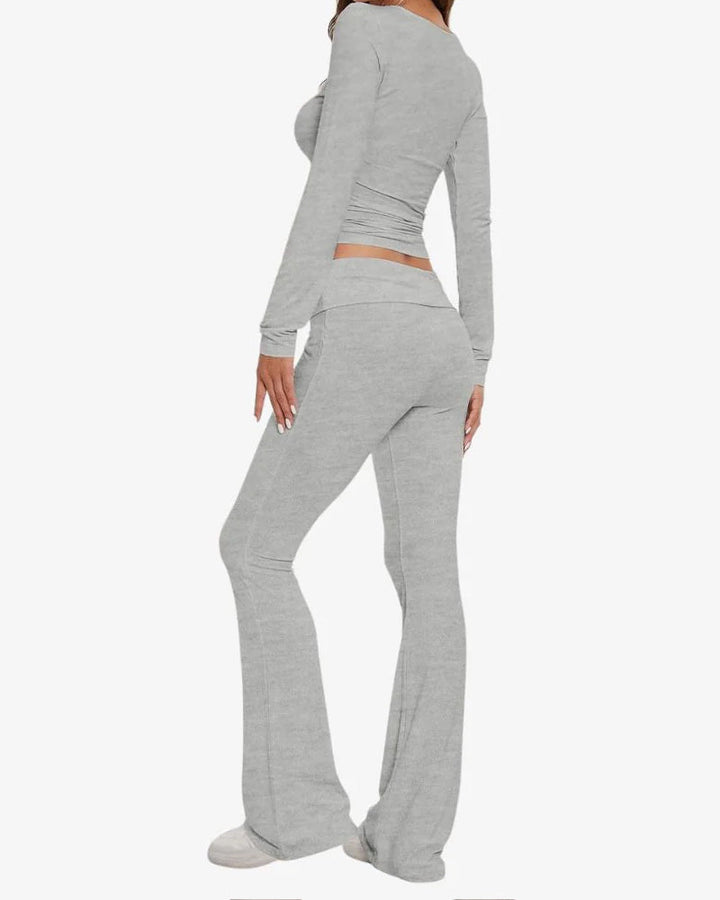 Long Sleeve Cotton Jersey Lounge Set