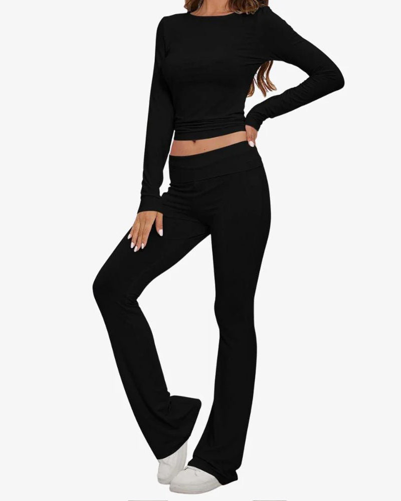 Long Sleeve Cotton Jersey Lounge Set