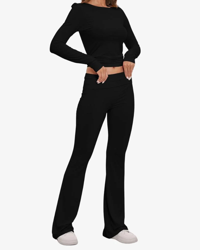 Long Sleeve Cotton Jersey Lounge Set