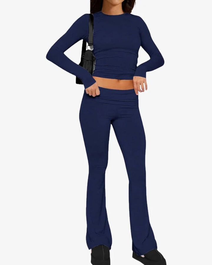 Long Sleeve Cotton Jersey Lounge Set