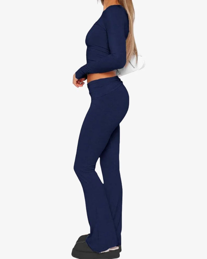 Long Sleeve Cotton Jersey Lounge Set