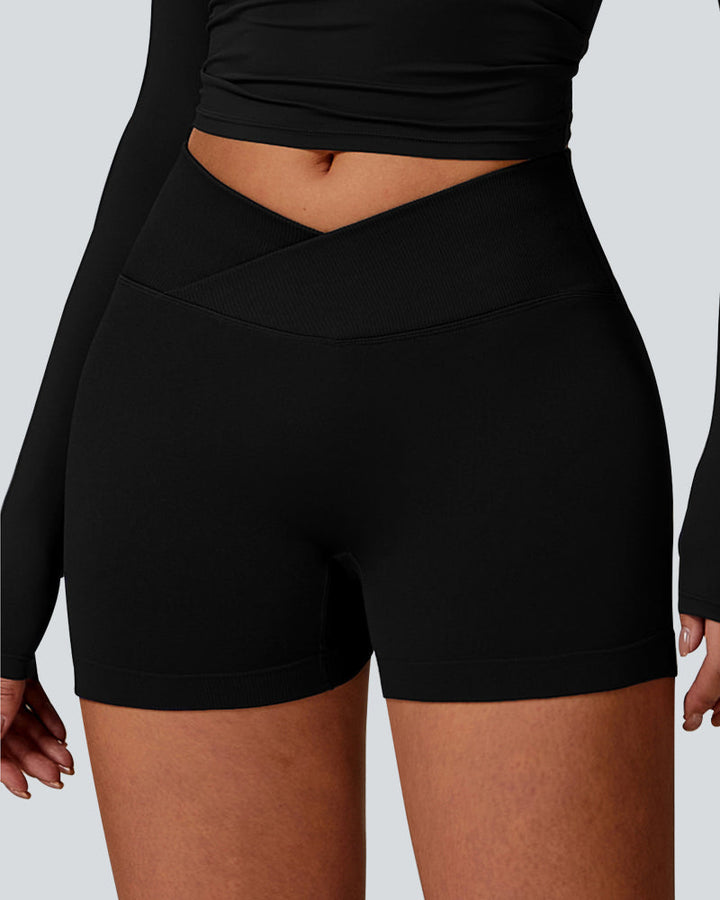 V Waist Butt Lifting Workout Shorts 5" for Women
