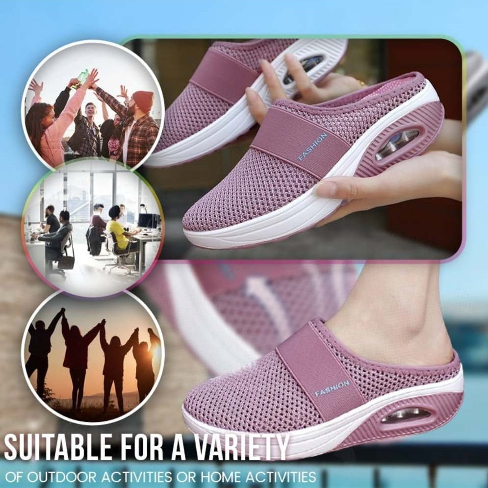 Emma - Chaussures de marche à enfiler avec coussin orthopédique
